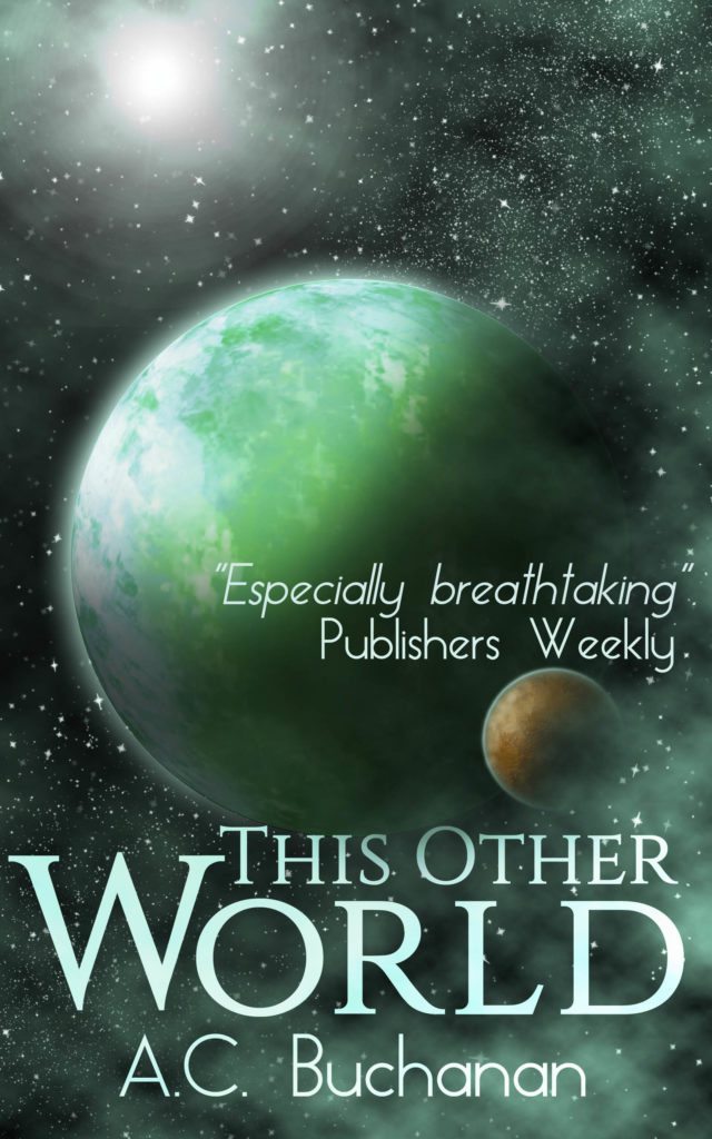 This Other World cover shows a green imaginary planet
